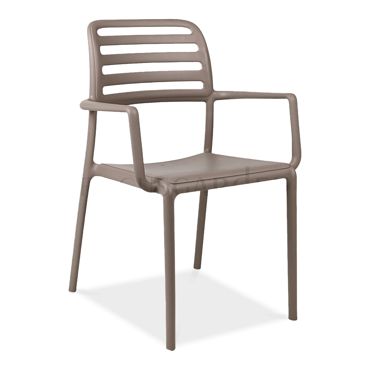 D2.Design Krzesło Costa z podłokietnikami brązowe jasne 96689