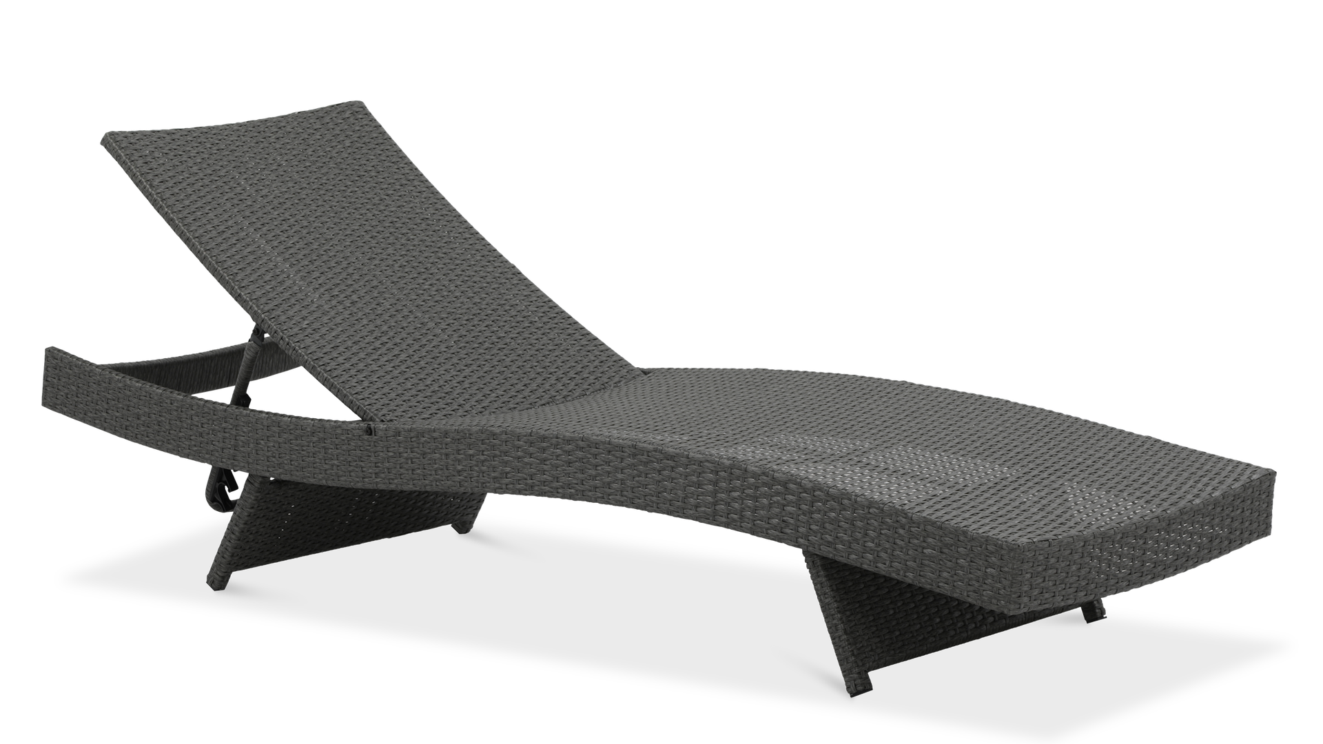 Leżanka z technorattanu WAVE Dark Grey - Focus Garden