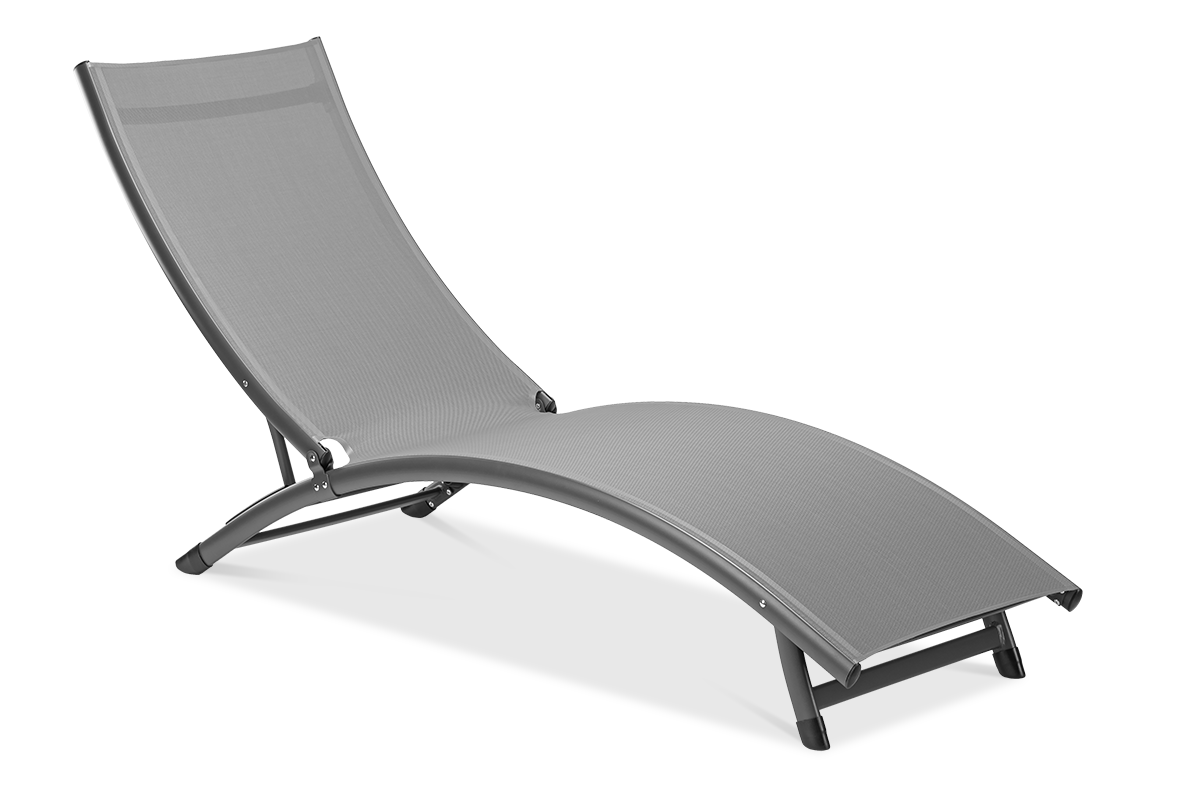 Leżak plażowy STAR Dark Grey - Focus Garden