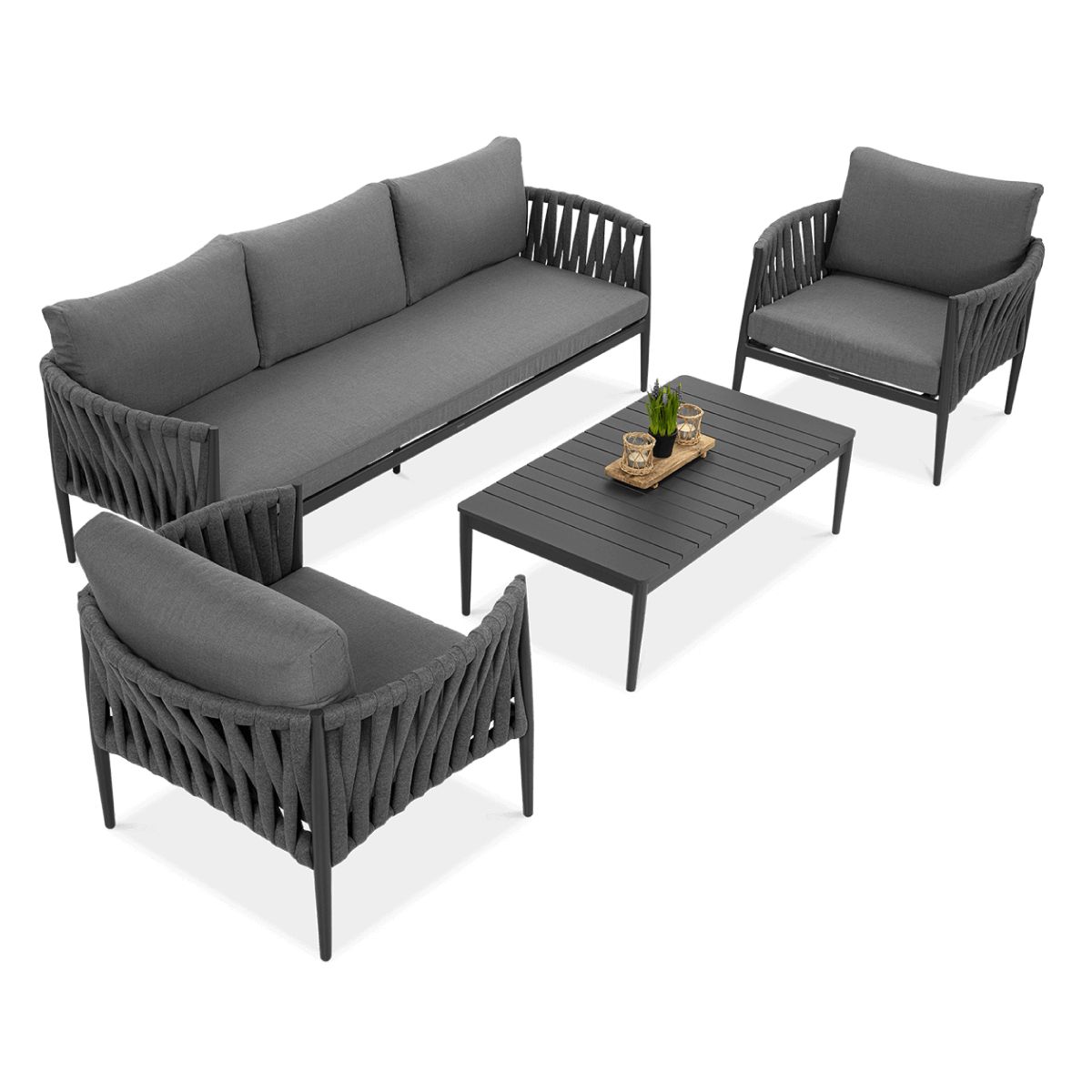 Zestaw do ogrodu MONZA Caffe Grey - FURRORE