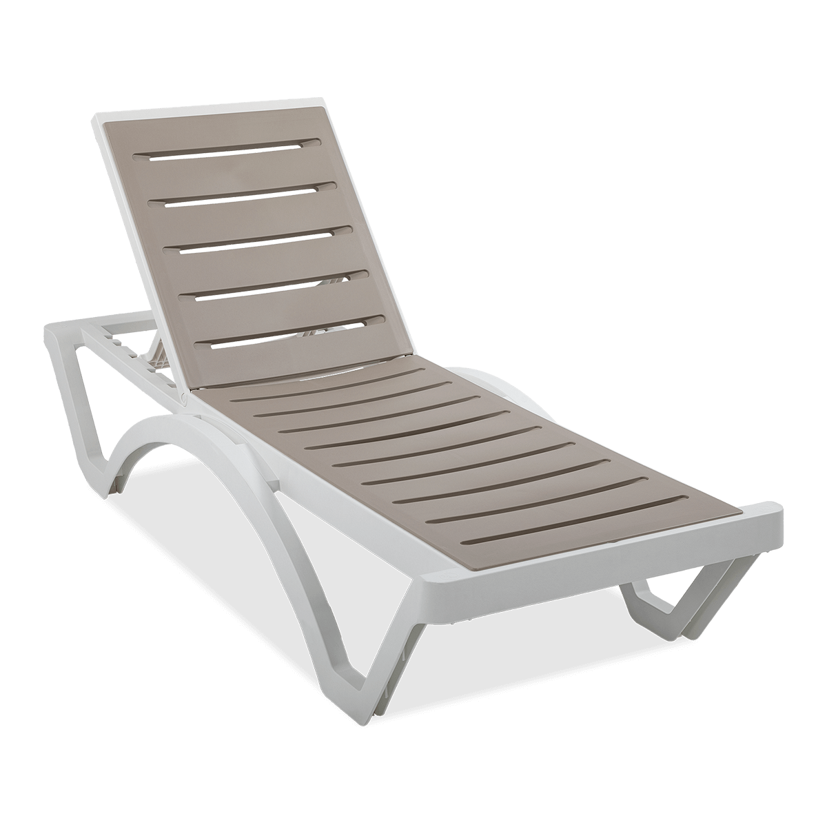 Leżak LOMBOK White Taupe - Focus Garden