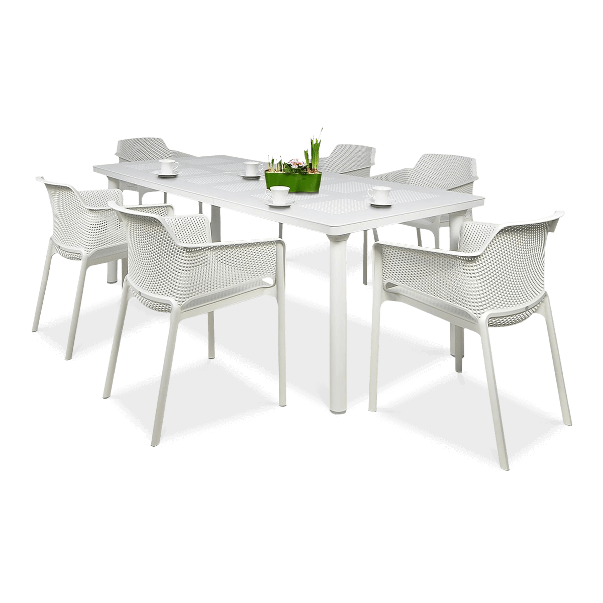 Zestaw ogrodowy Nardi NET/LIBECCIO 6+1 Bianco
