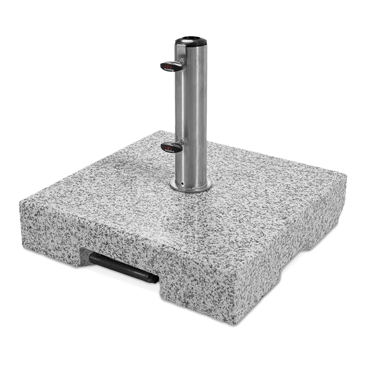 TROLLEY 70 kg - granitowy mobilny stojak na parasole