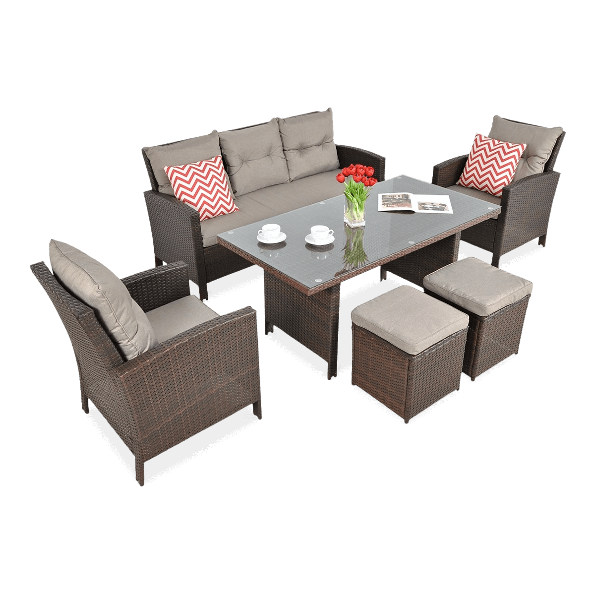 Zestaw Technorattanowy Ibiza Brown