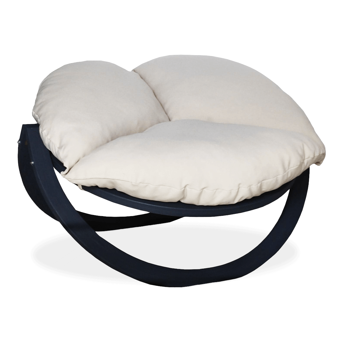 Drewniany fotel ogrodowy Tiga Czillo, kremowy - TIMBER