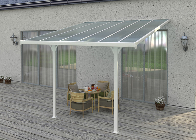 Wiata tarasowa ATLANTA 3,7x3m White
