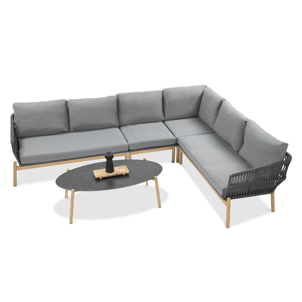 Narożnik ogrodowy PARIS CAFFE Grey - Focus Garden