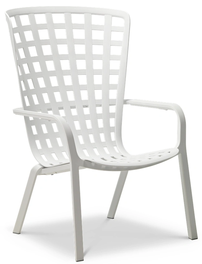 D2.Design Fotel z podłokietnikami Folio biały 200590