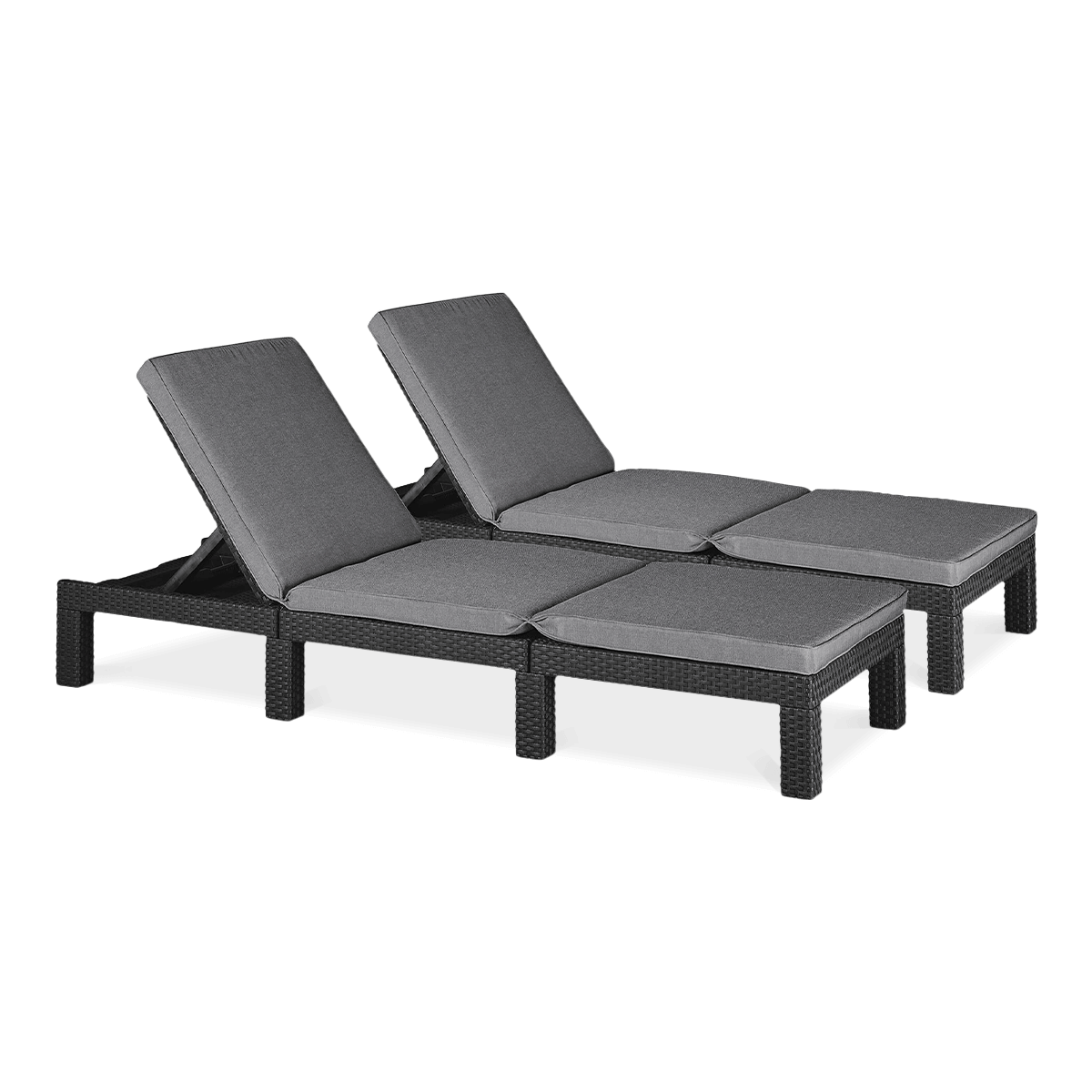 2x Leżak ogrodowy DAYTONA DELUXE Graphite