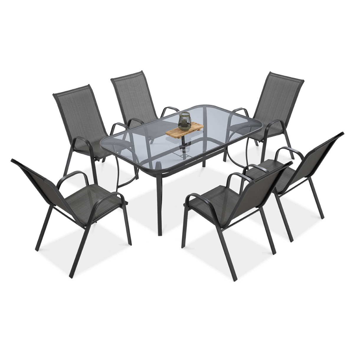 Zestaw Mebli Ogrodowych Bologna 150/6 Light Grey