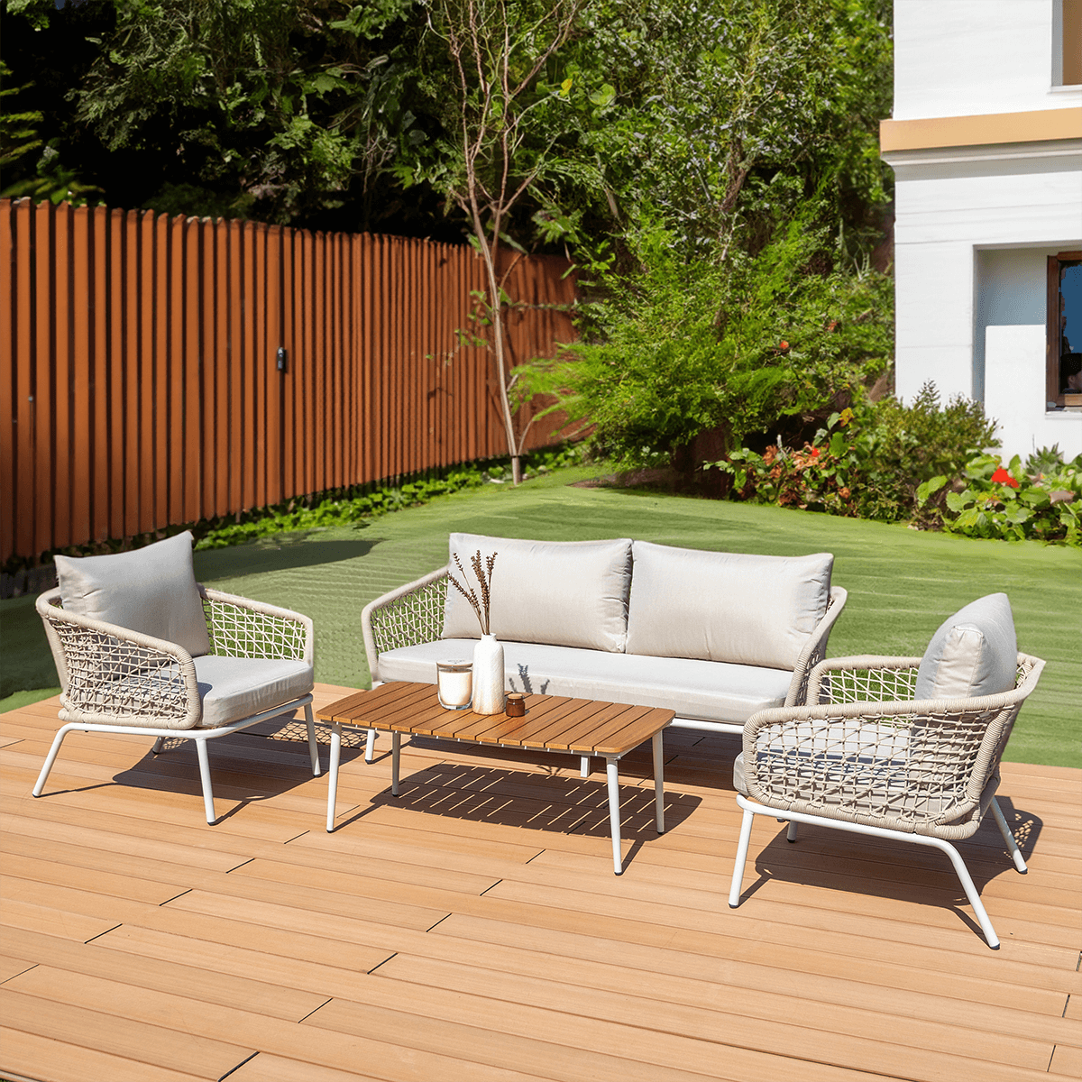 Zestaw mebli ROMA CAFFE Light Beige - FURRORE