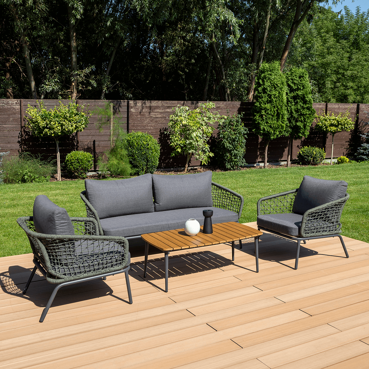 Zestaw ogrodowy ROMA CAFFE Hunter Green - FURRORE