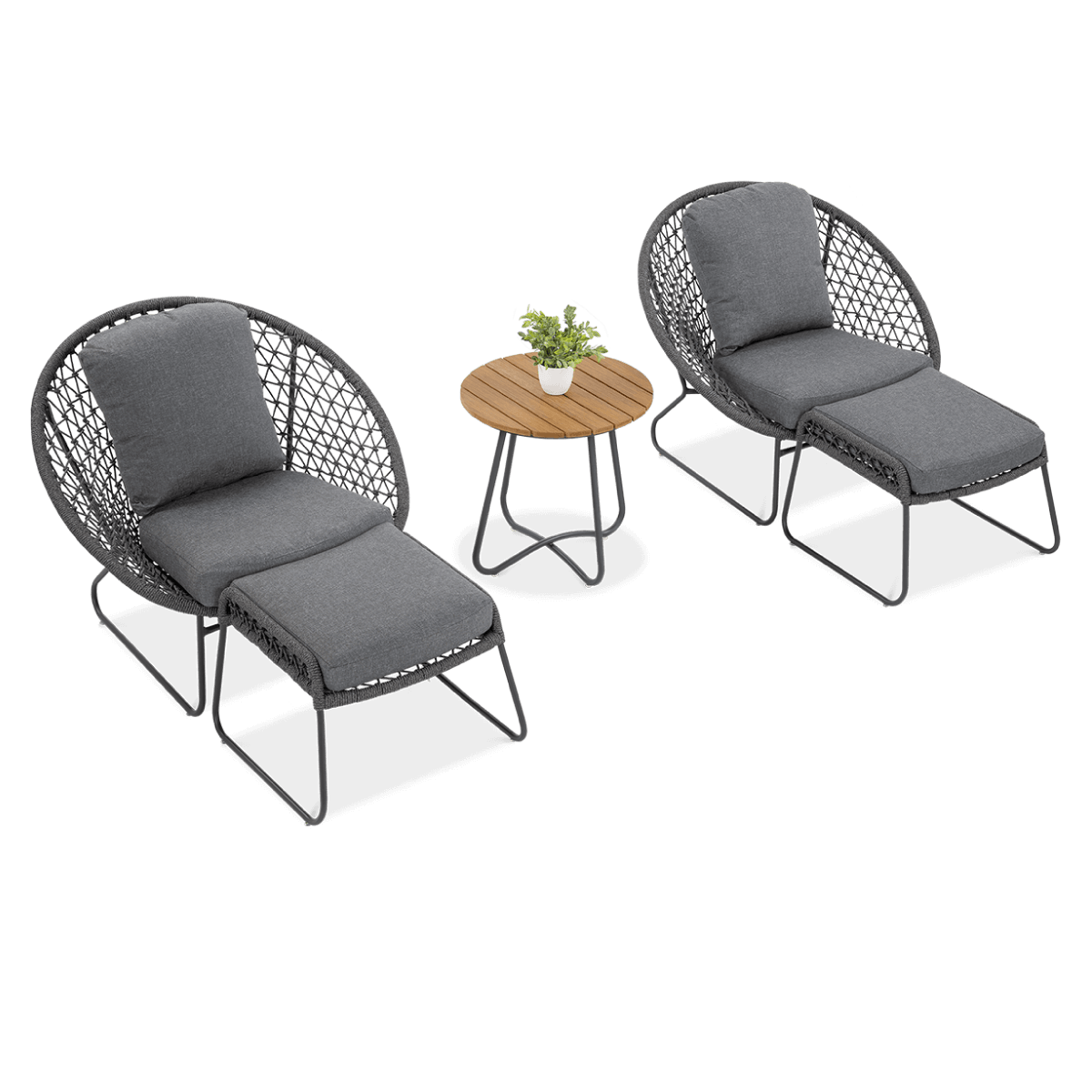 Zestaw Wypoczynkowy Amanti Duo Dark Grey - Furrore