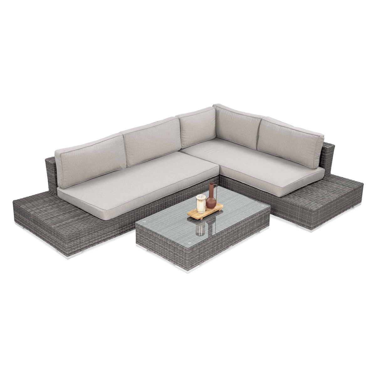 Narożnik Technorattanowy Verona Dark Grey