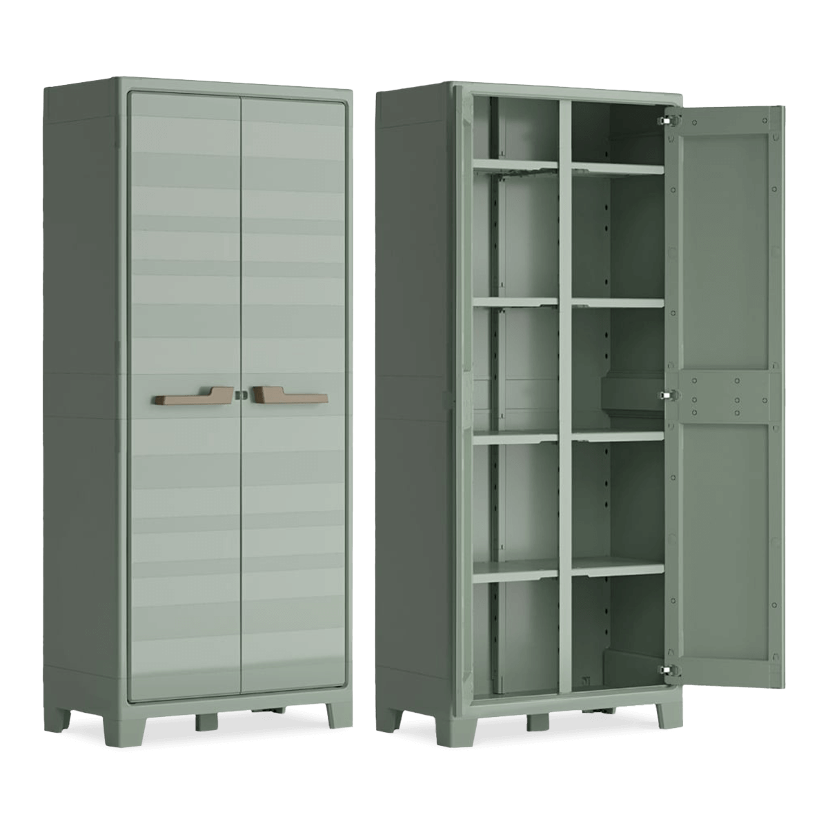 Keter Uniwersalna szafa na narzędzia ogrodowe Planet, jadeitowy szary