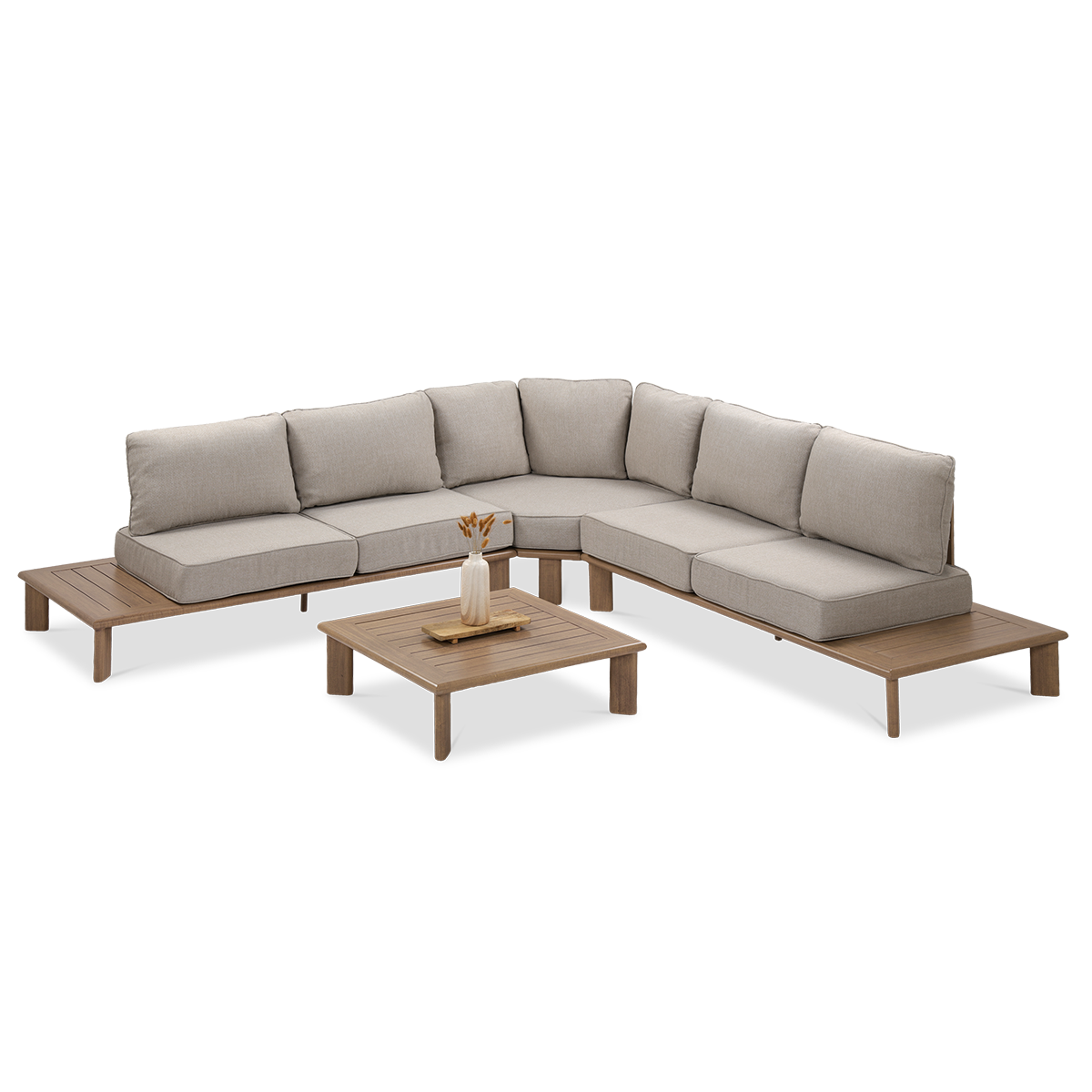 Narożnik ogrodowy MAGELLAN CAFFE Wood Look - Furrore