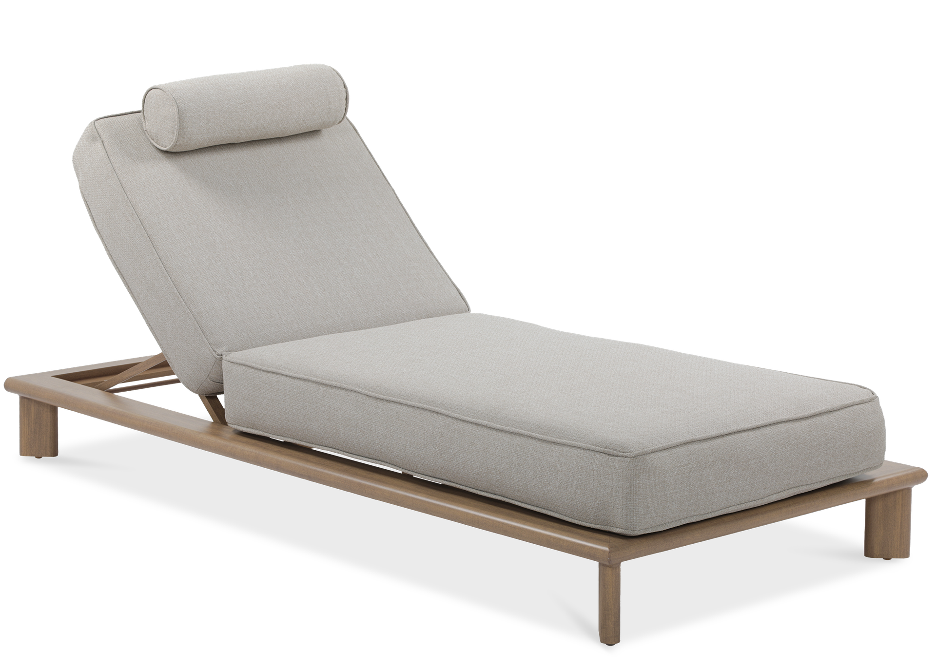 Leżak ogrodowy z poduszką MAGELLAN Wood Look - Furrore