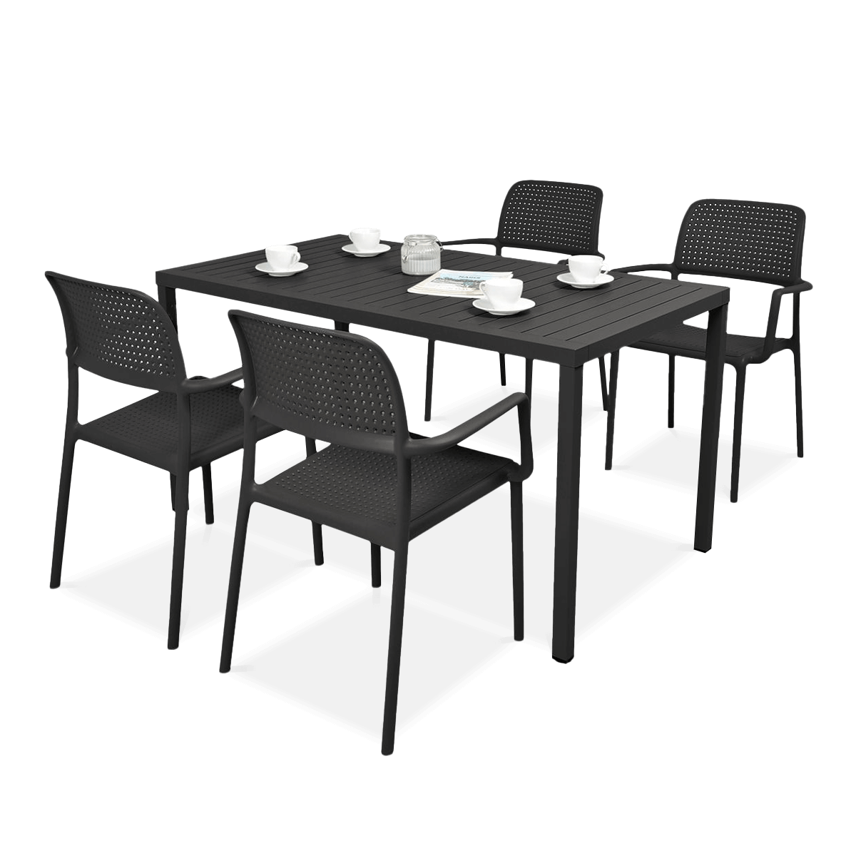 Komplet ogrodowy Nardi BORA/CUBE 140 4+1 Antracite