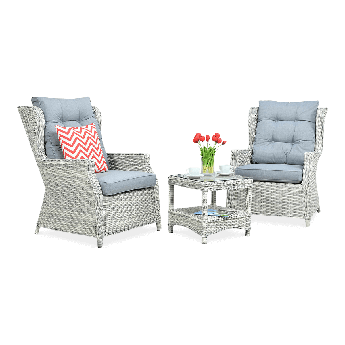 Zestaw Wypoczynkowy Trivento Duo White Grey