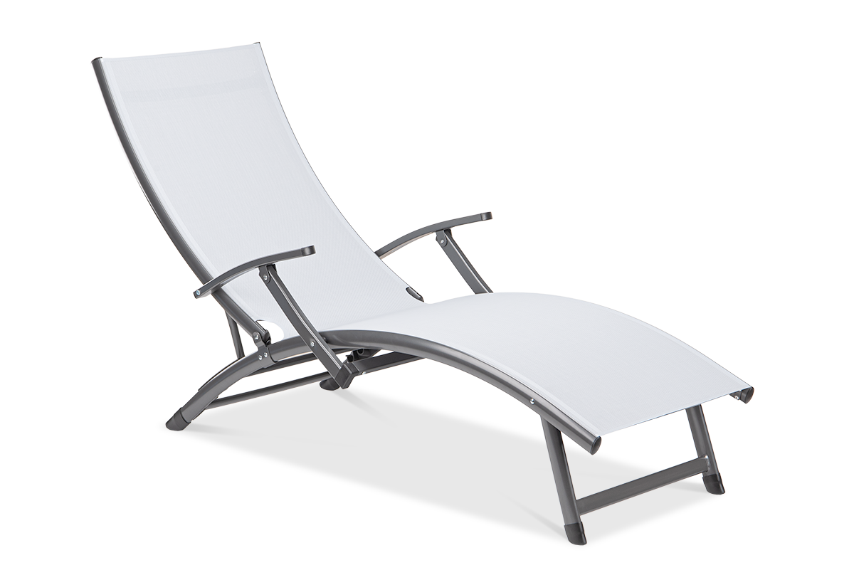 Leżak ogrodowy aluminiowy RELAX Grey