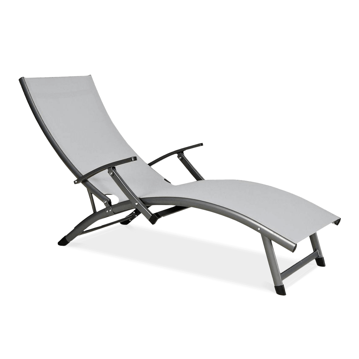 Leżak ogrodowy aluminiowy RELAX Grey