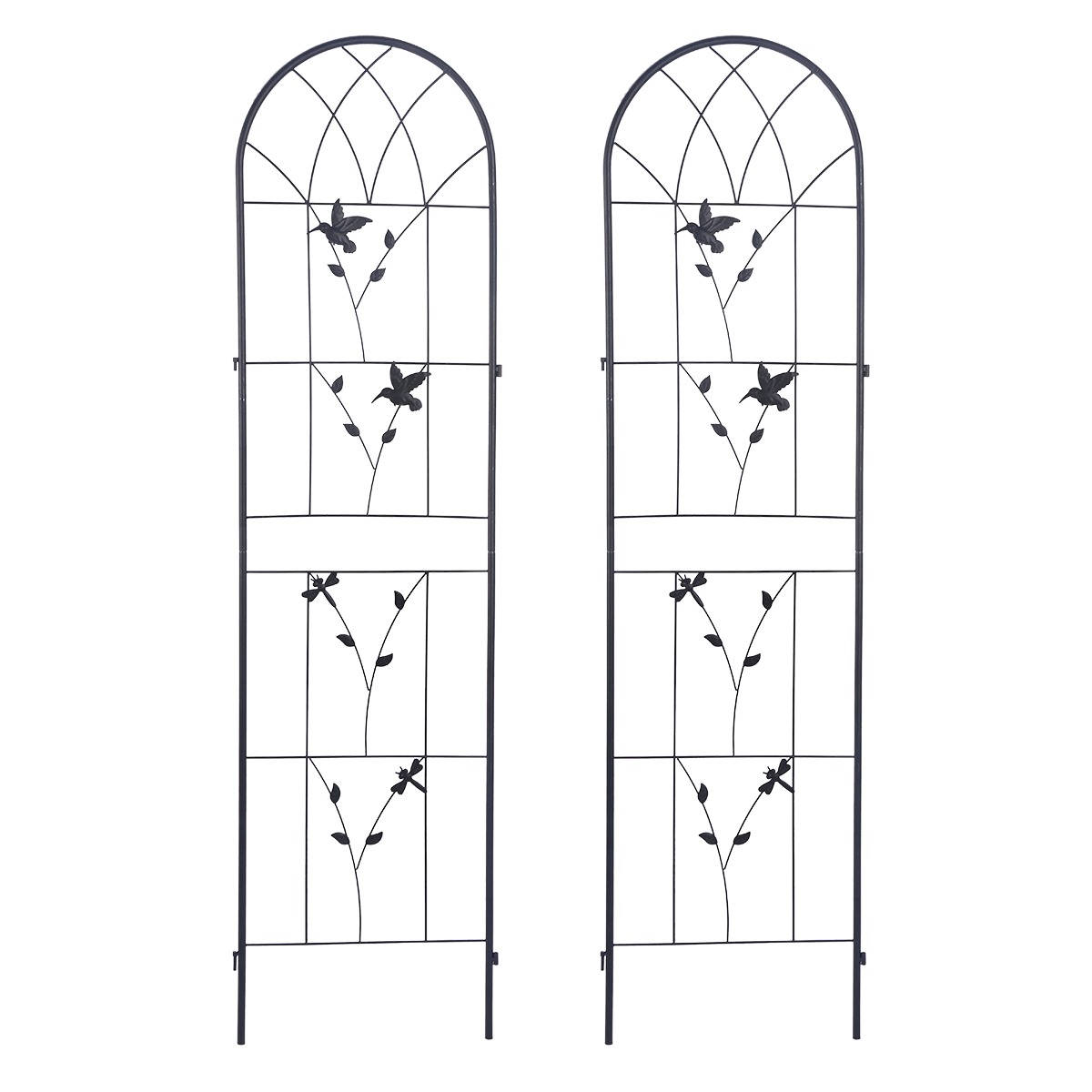 2x Podpórka do roślin 190x55 cm - wzór ptaków - Cultivo