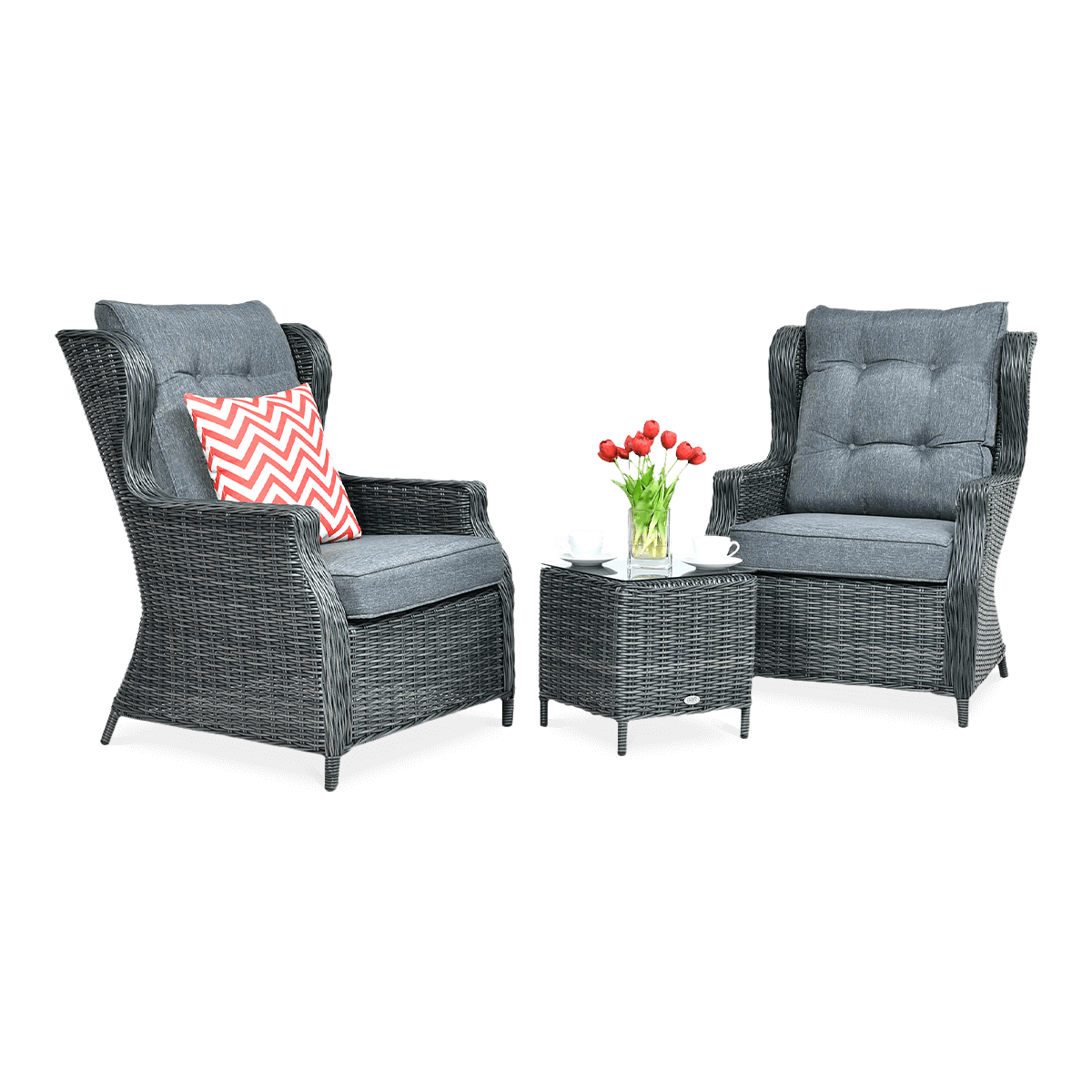 Zestaw wypoczynkowy TRIVENTO DUO Dark Grey