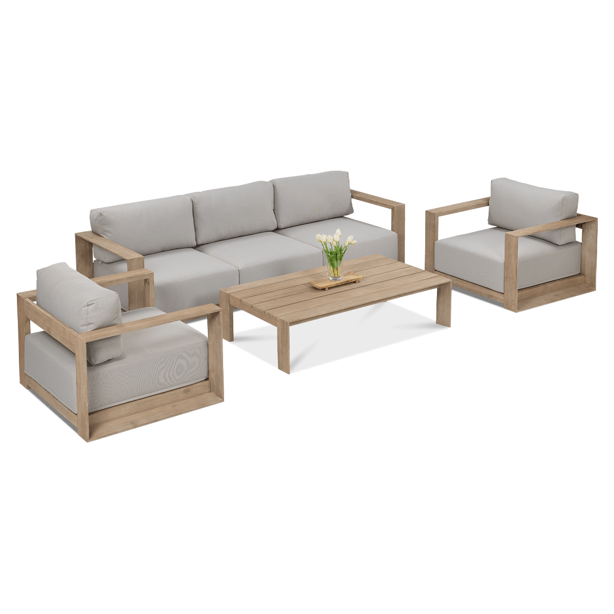 Zestaw drewnianych mebli ogrodowych ROYAL Caffe - Furrore