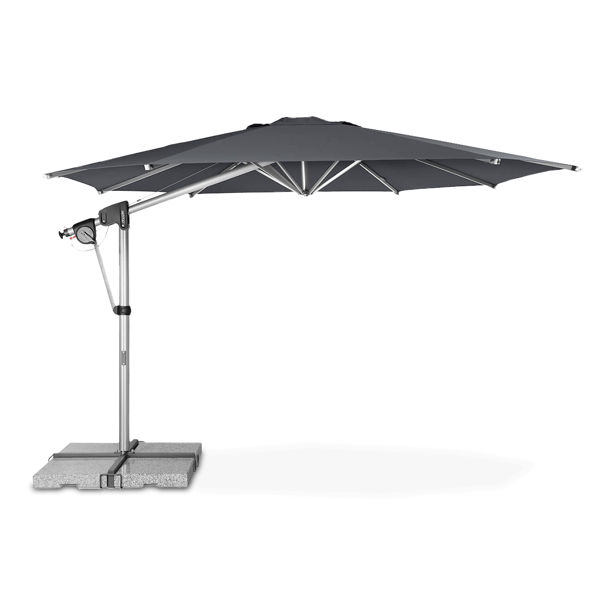 Parasol ogrodowy na wysięgniku Doppler PROTECT 400 P Anthracite