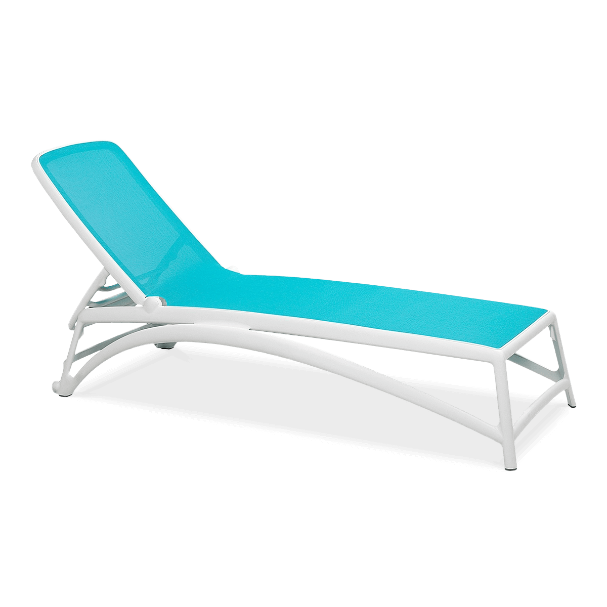 DKWADRAT Leżak Atlantico biały /turkusowy 209362