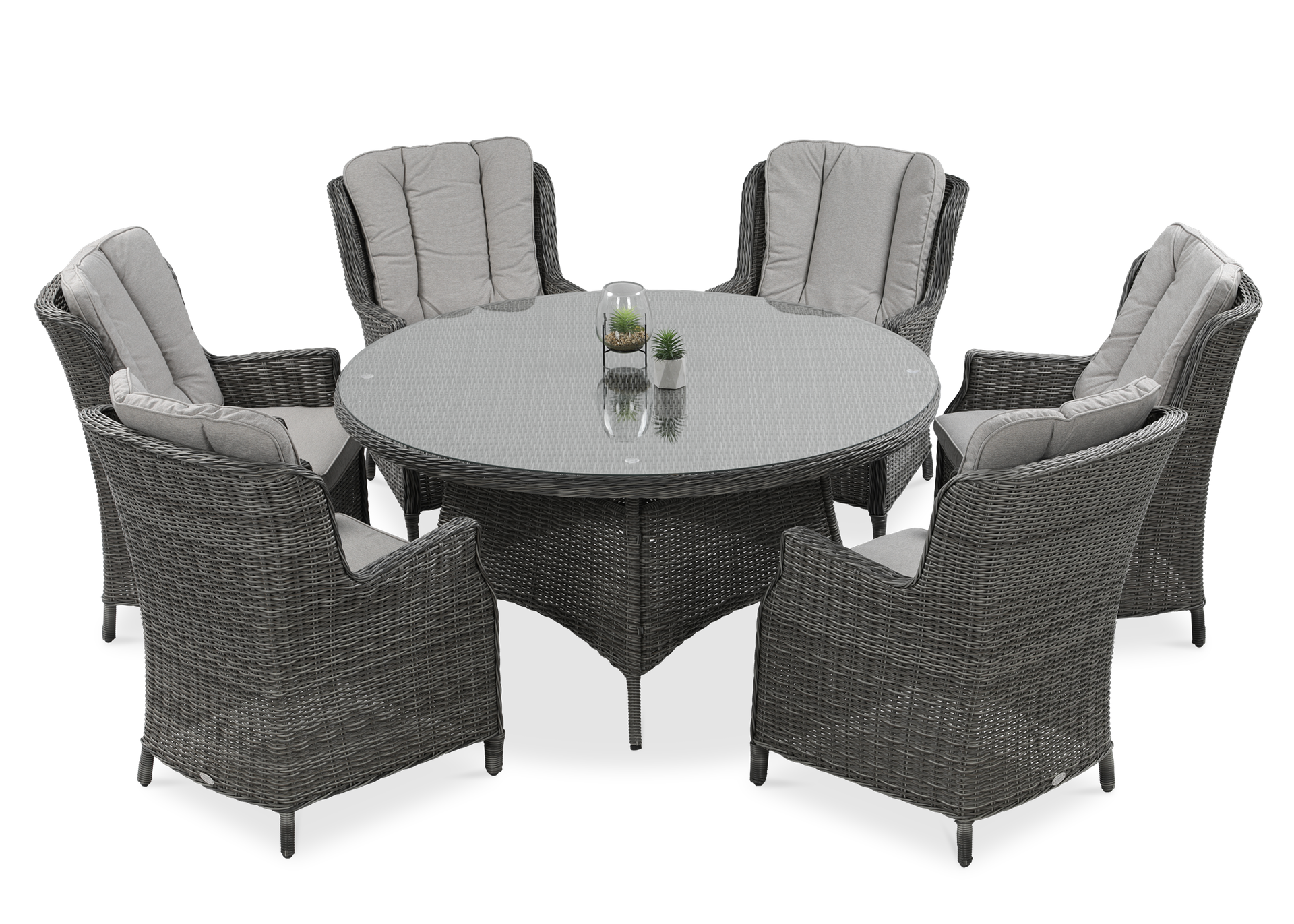 Meble z technorattanu RAVENA Dark Grey