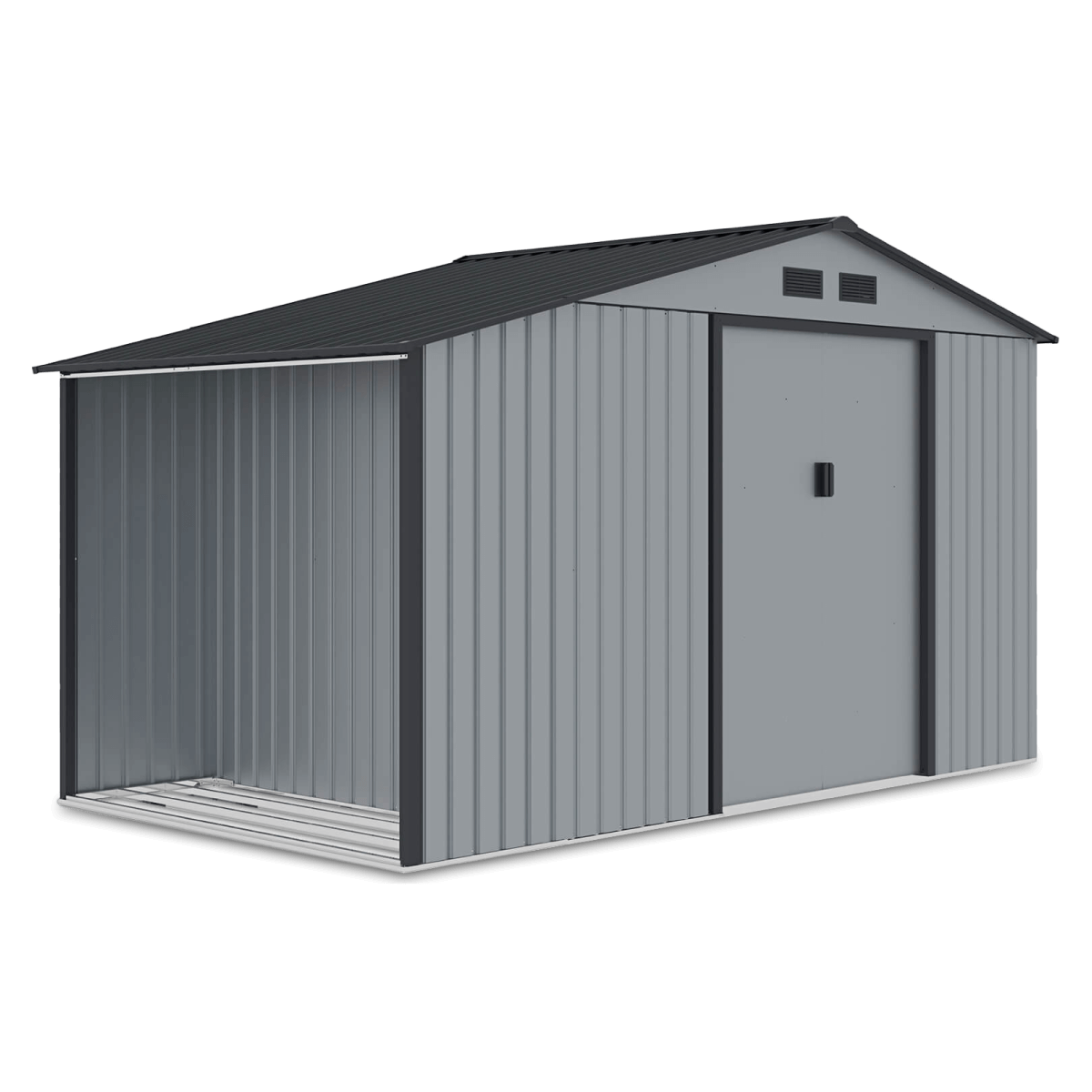 Domek Narzędziowy Drewutnia Madison 342X191Cm Light Grey - Hardmaister