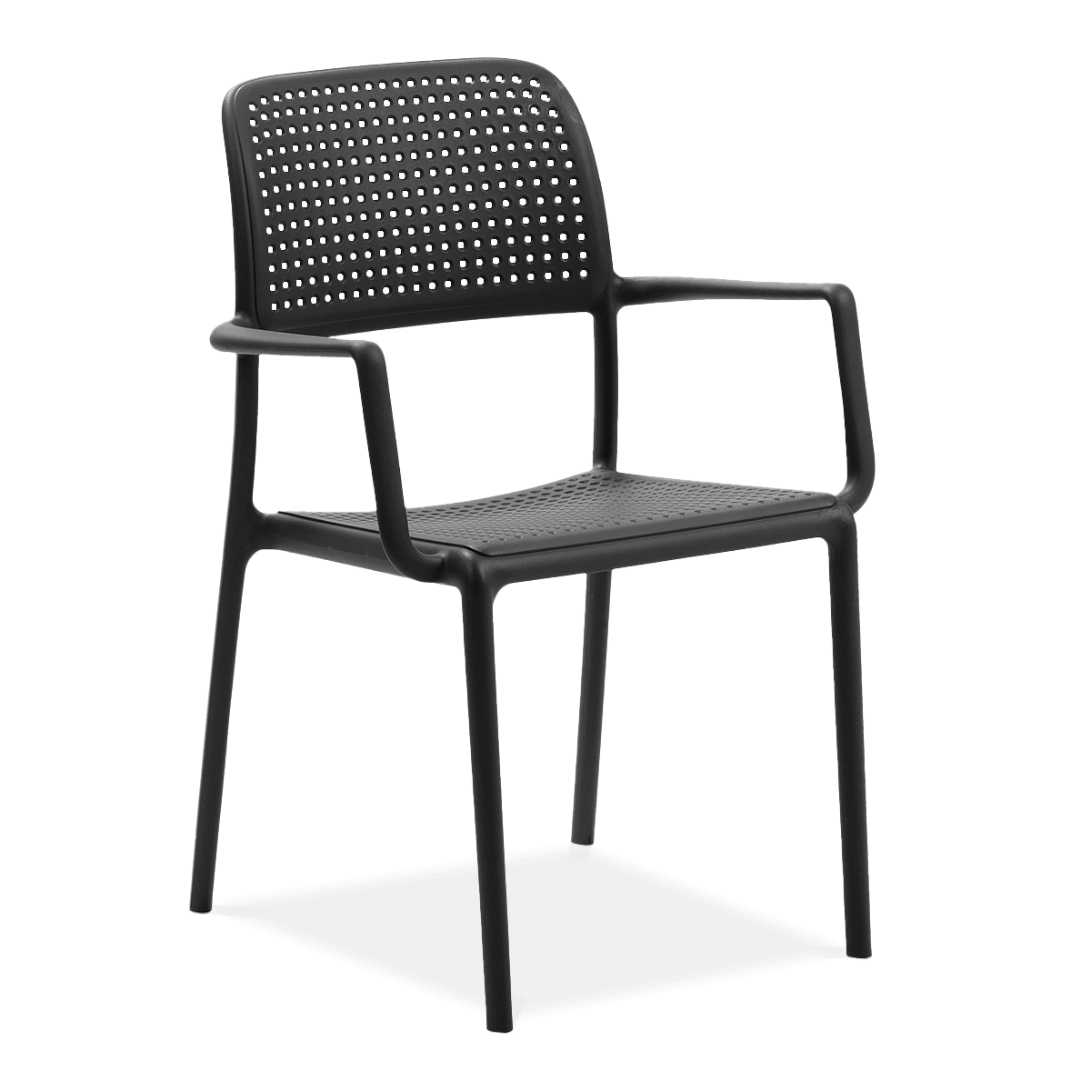 D2.Design Krzesło Bora z podłokietnikami czarne 28340