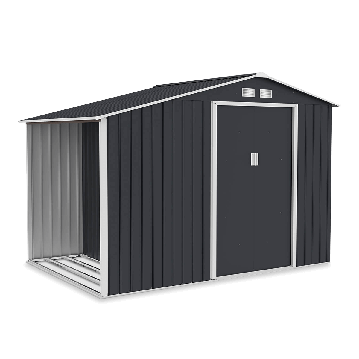 Domek Ogrodowy Drewutnia Madison 278X191Cm Cold Grey - Hardmaister