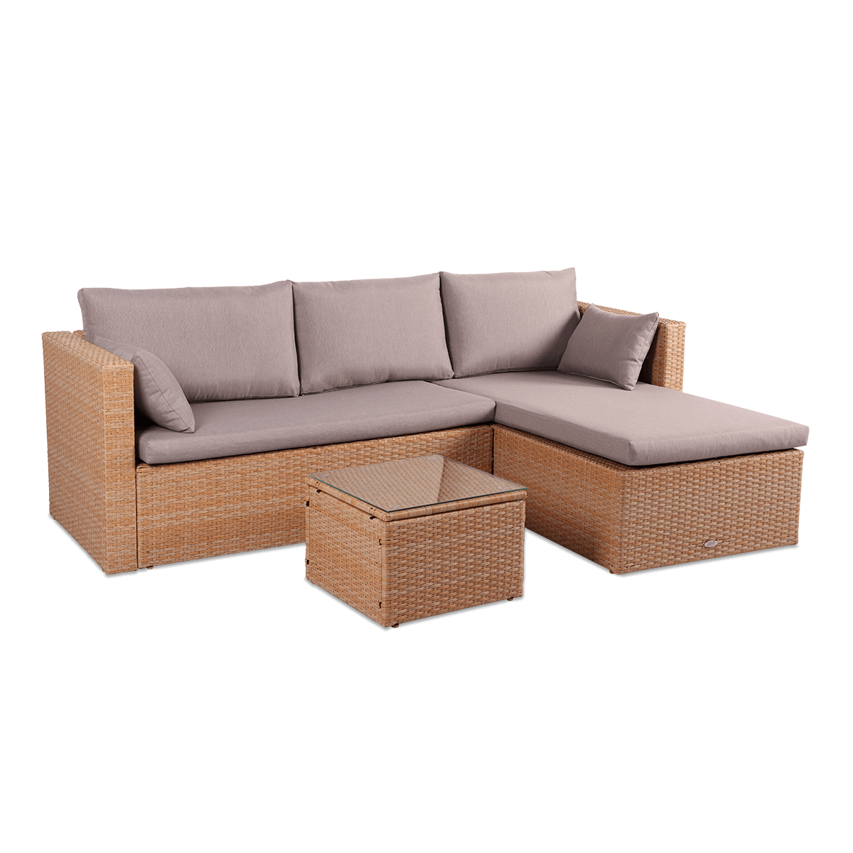 Narożnik technorattanowy LIZBONA Beige - Focus Garden