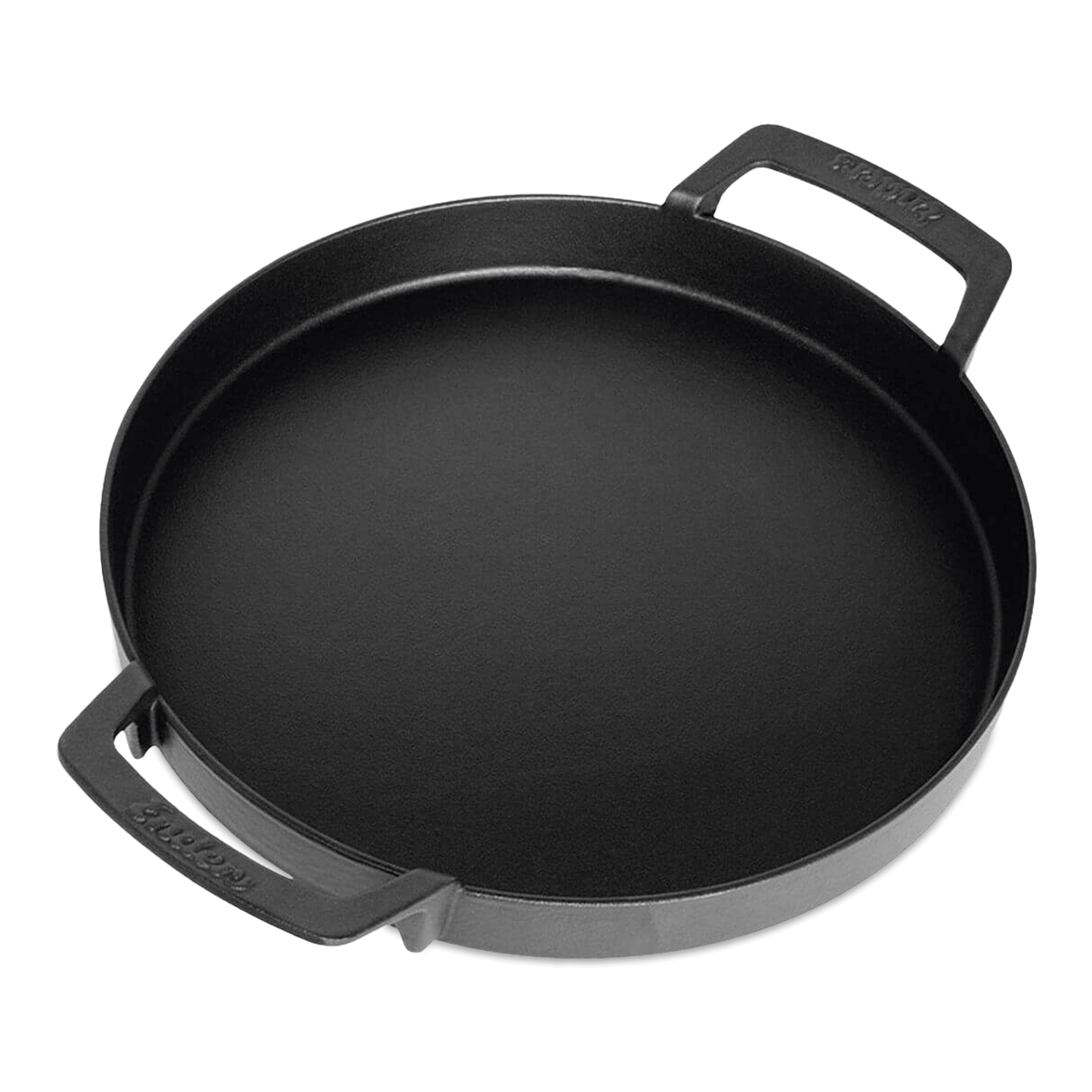 Enders 7792 patelnia do system switch Grid, masywna żeliwo, żeliwo BBQ akcesoria na grilla, czarna, 39 x 39 x 6 cm