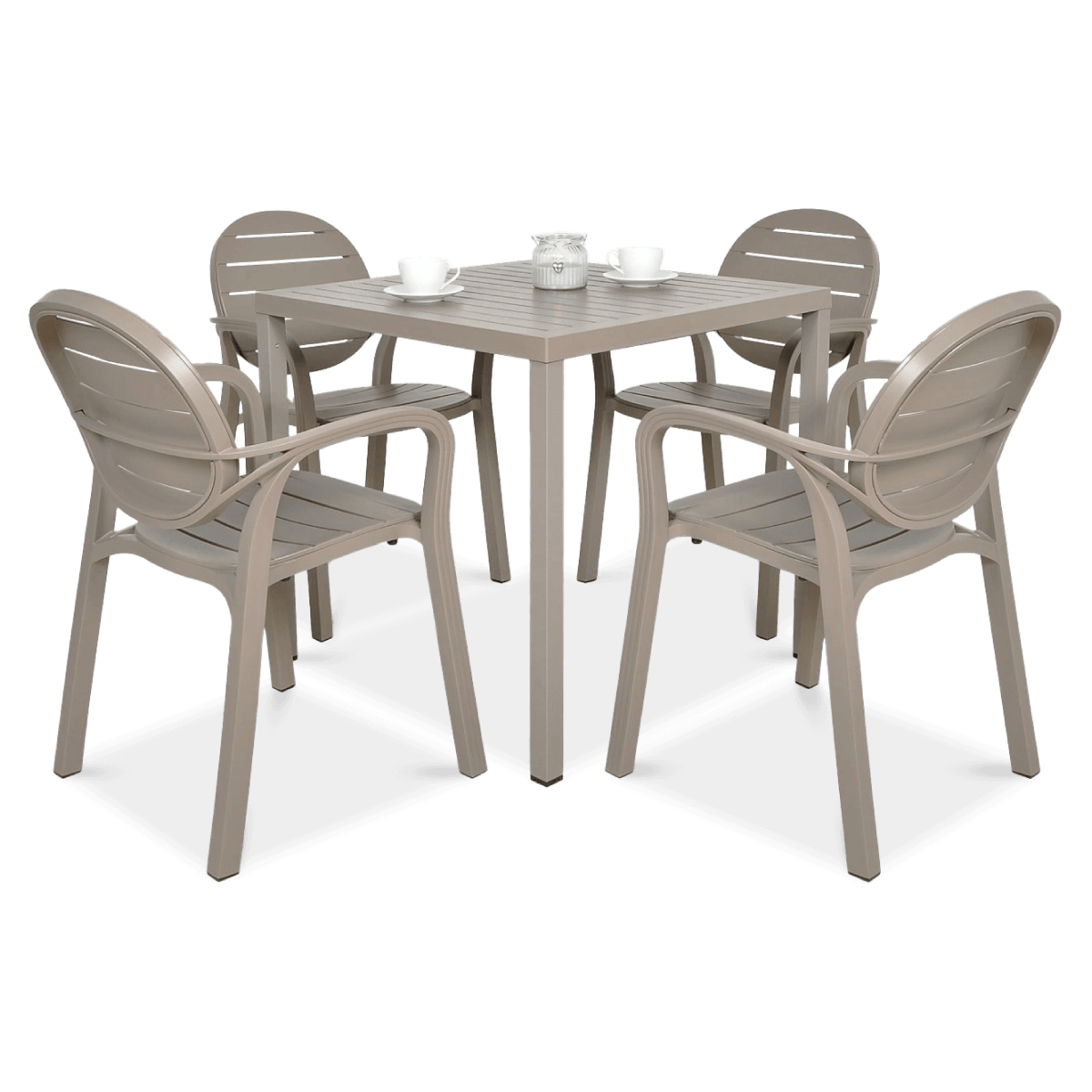 Zestaw Nardi PALMA/CUBE 80 4+1 Tortora