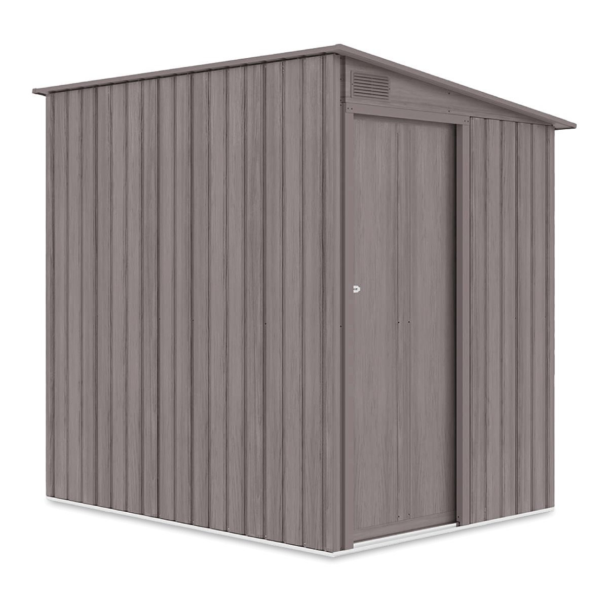 Szopa ogrodowa JASPER 150x194cm Light Wood, stalowa, z pojedynczymi drzwiami, wentylowana, magazyn na narzędzia i akcesoria ogrodowe Hardmaister