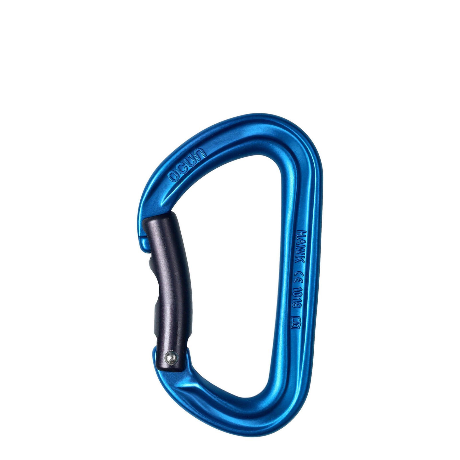 Ocun Hawk Bent Karabinek, blue/antracite 2021 Karabinki niezakręcane 04066-blue/anthracite