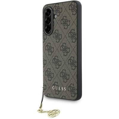 Guess Etui 4G Charms Collection do Galaxy A56 5G, brązowe