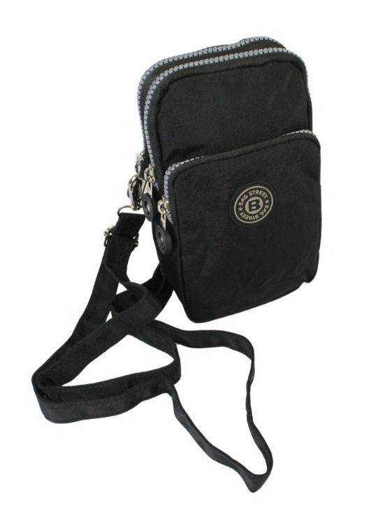 Stylowa Pozioma Torba Mała Na Ramię Bag Street NR 2248 CZARNY 20 x 12 x 4 [cm]