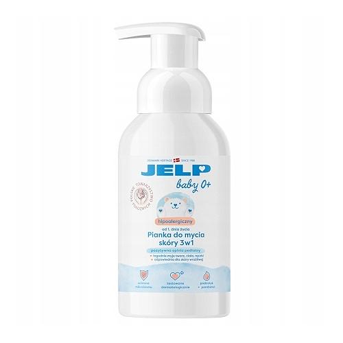 JELP Baby 0+ Hipoalergiczna pianka do mycia skóry 3w1 dla dzieci i niemowląt, 250 ml -> Wysyłka 8,90 - odbiór w Żabce