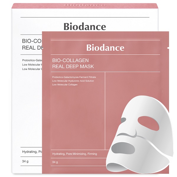 Biodance Bio Collagen-Real Deep Mask, Maska hydrożelowa w płachcie 4 sztuki