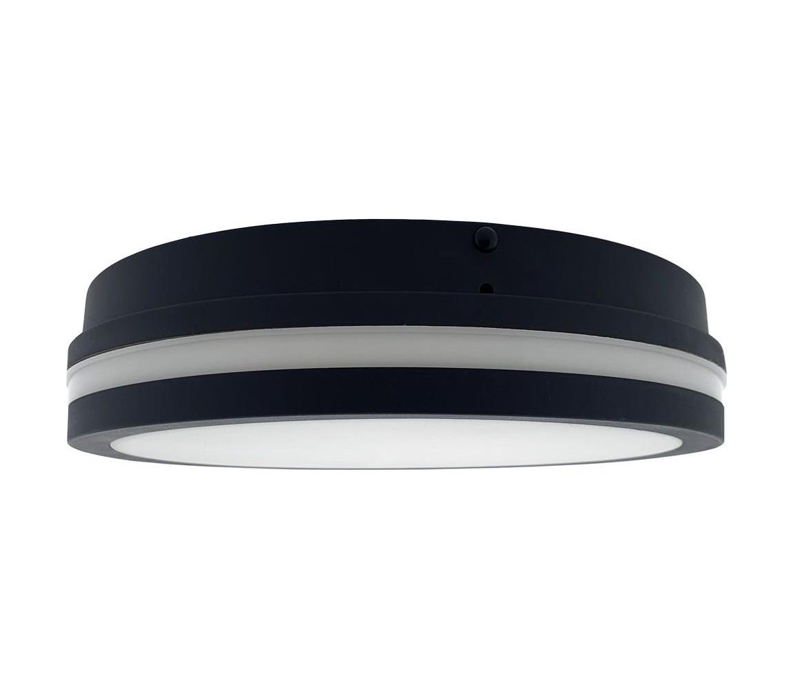 LED Plafon łazienkowy z czujnikiem ELLÉ LED/24W/230V śr. 26 cm IP54 antracyt