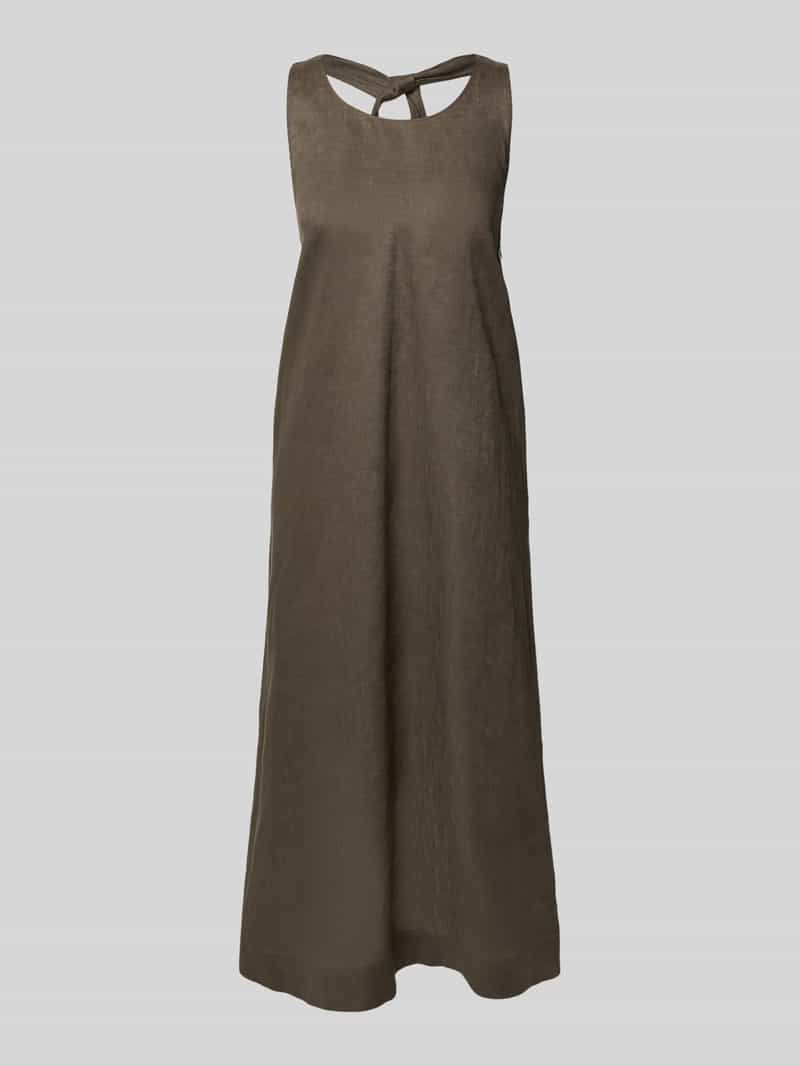 Sukienka lniana z wpuszczanymi kieszeniami model ‘DOUGLAS’