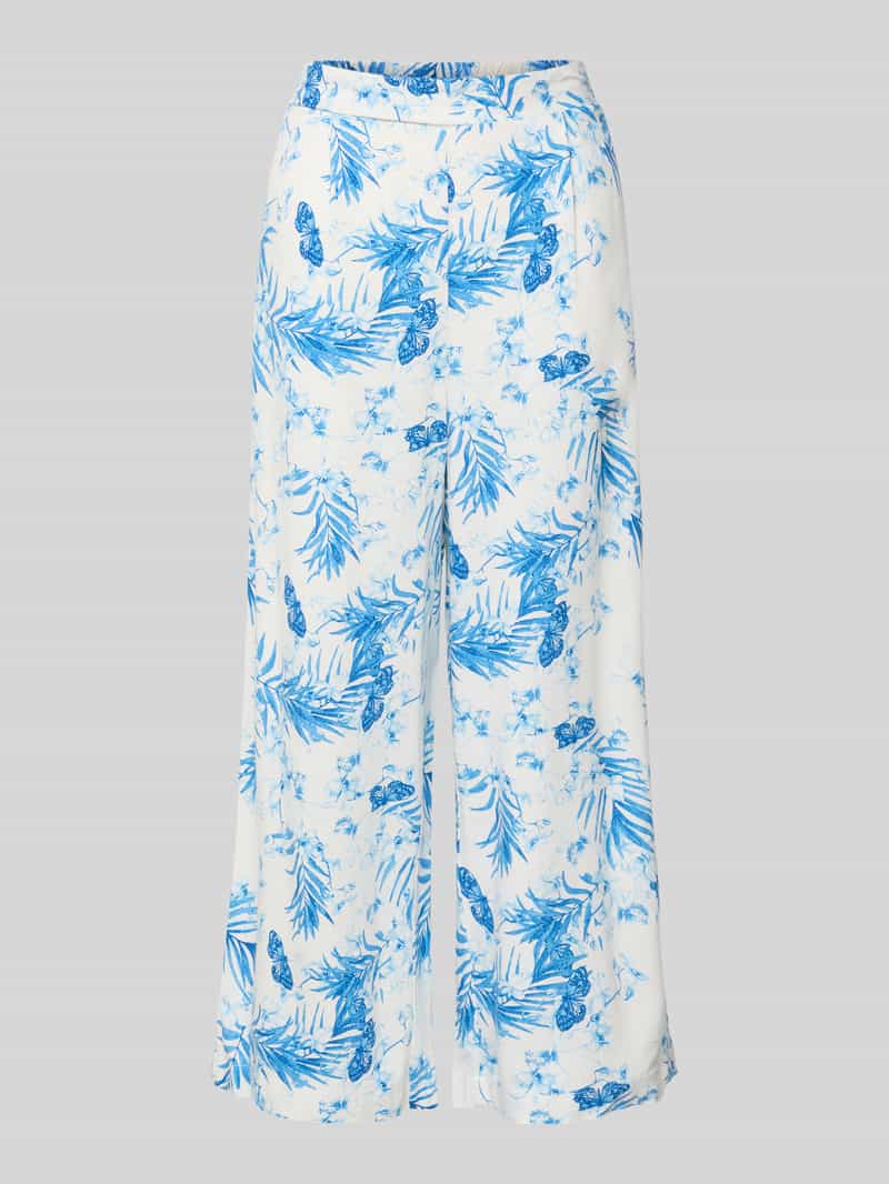 Spodnie szerokie o luźnym kroju z mieszanki wiskozy i lnu model ‘MYMILO’