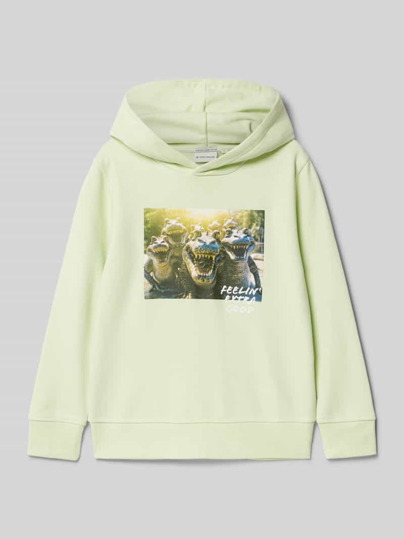 Bluza z kapturem o kroju regular fit z czystej bawełny