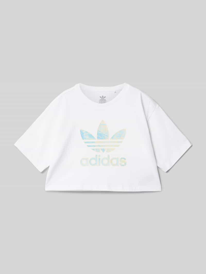 T-shirt krótki z nadrukiem z logo