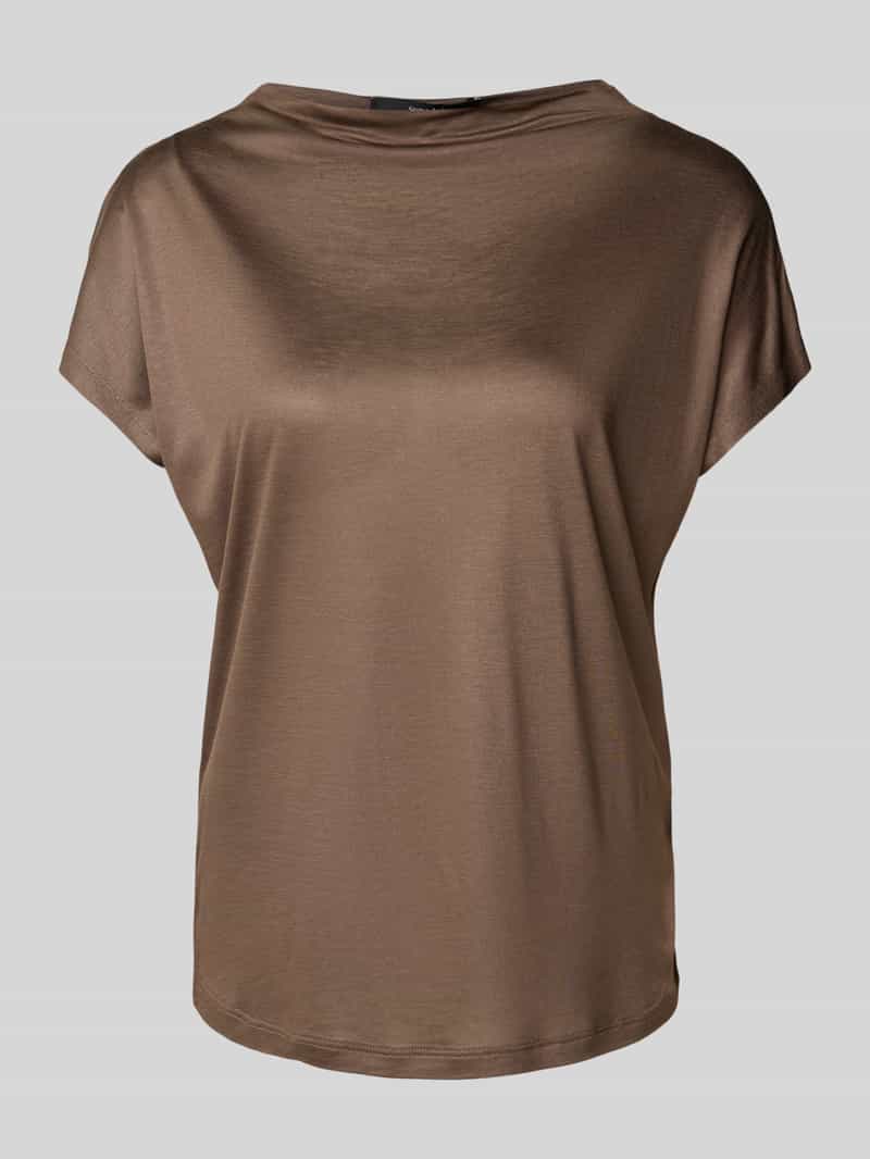 T-shirt z wiskozy z okrągłym dekoltem model ‘Kisanie’