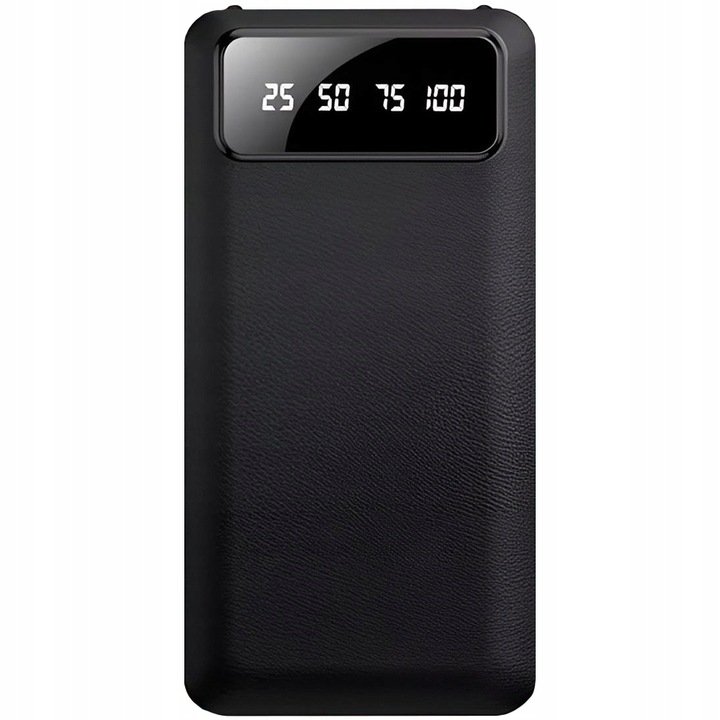 DUŻY MOCNY SZYBKI POWERBANK ŁADOWARKA 10000MAH 2XUSB USB-C LATARKA LED SLIM